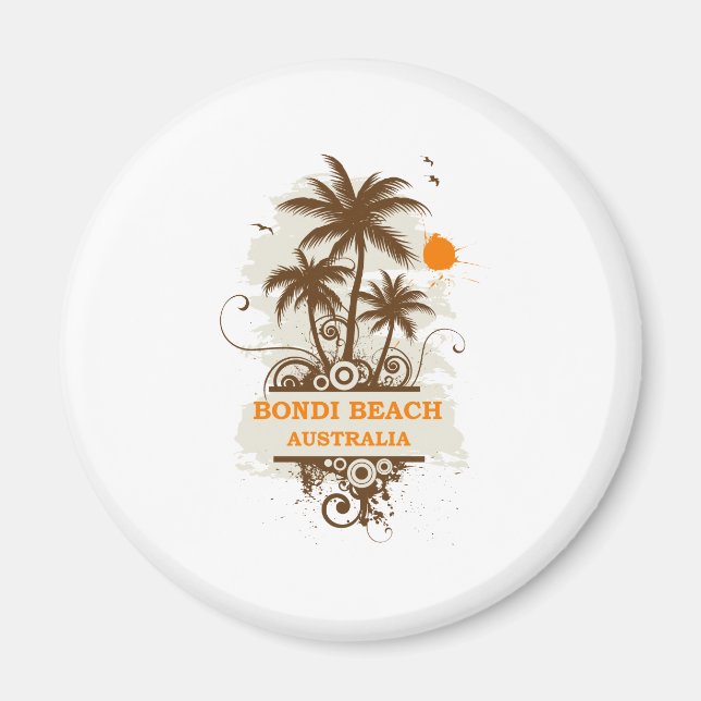 Bondi Beach Australien Magnet (Framsidan)