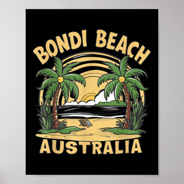 Bondi Beach Australien Poster (Framsidan)
