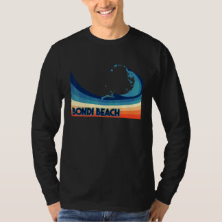Bondi Beach Australien Retro Surfing Segling & Fis T Shirt