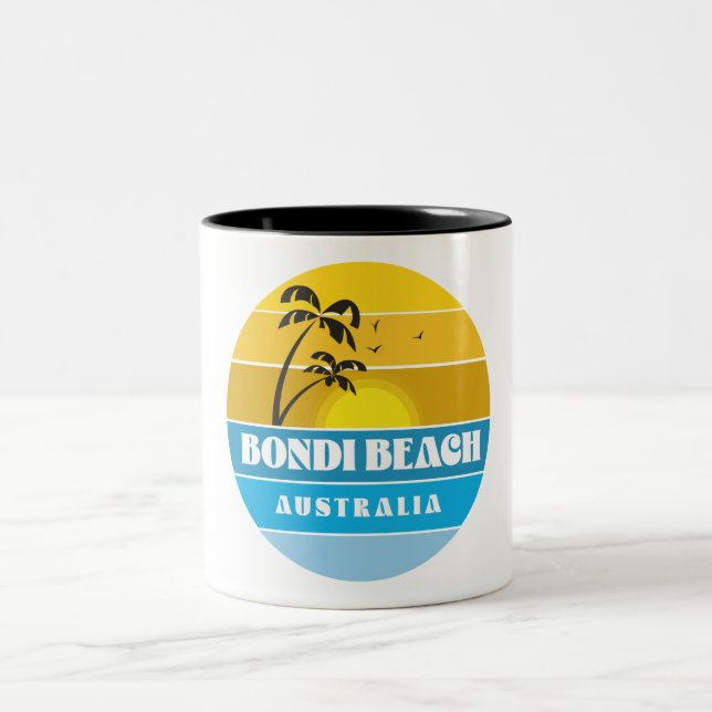 Bondi Beach Australien Två-Tonad Mugg (Center)