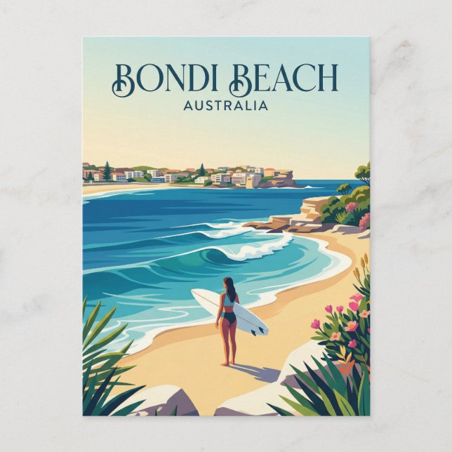 Bondi Beach Australien Vykort (Framsida)