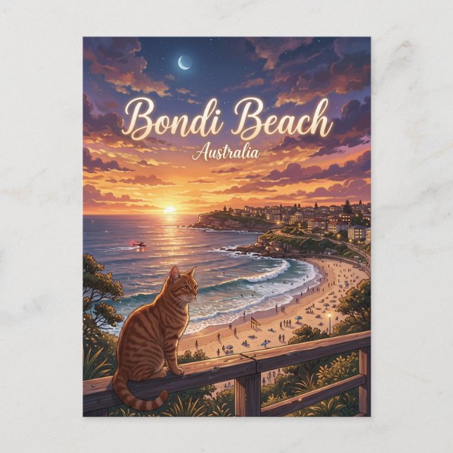 Bondi Beach Australien Vykort (Framsida)