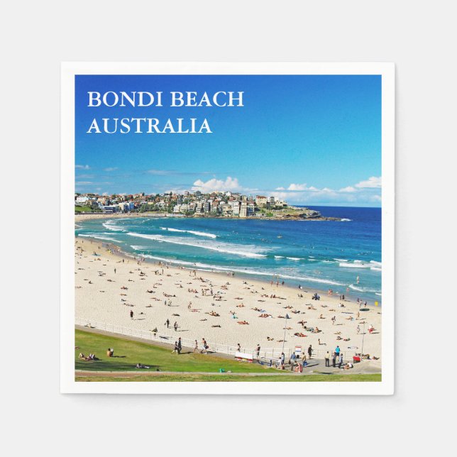 Bondi Beach Cocktail Napkin Pappersservett (Framsidan)