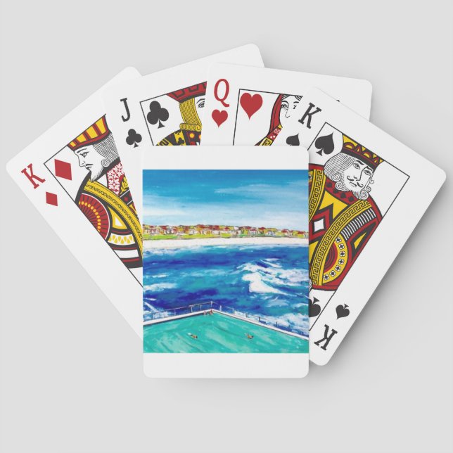 Bondi Beach Icebergs Spel Kort (Baksidan)