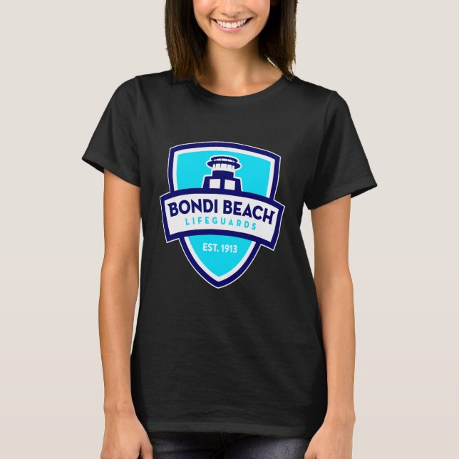 Bondi Beach Rädding Beach Ocean Sea T Shirt (Framsida)