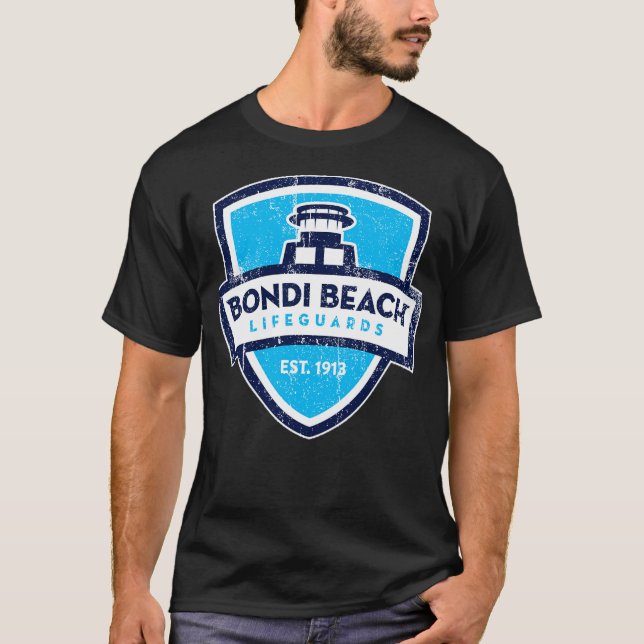 Bondi Beach Rädding lustig T Shirt (Framsida)