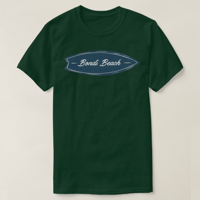 Bondi Beach Surfboard T Shirt (Design framsida)