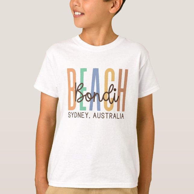 Bondi Beach Sydney Australia (Sands) T Shirt (Framsida)