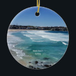 Bondi Beach, Sydney, Australien Julgransprydnad Keramik<br><div class="desc">Scenfotografi av Bondi Beach,  Sydney,  Australien</div>