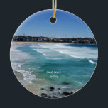 Bondi Beach, Sydney, Australien Julgransprydnad Keramik<br><div class="desc">Scenfotografi av Bondi Beach,  Sydney,  Australien</div>
