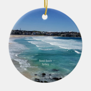 Bondi Beach, Sydney, Australien Julgransprydnad Keramik