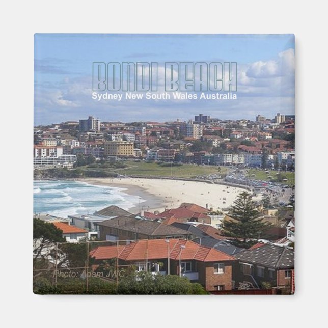 Bondi Beach Sydney Australien Souvenir Magnet (Framsidan)