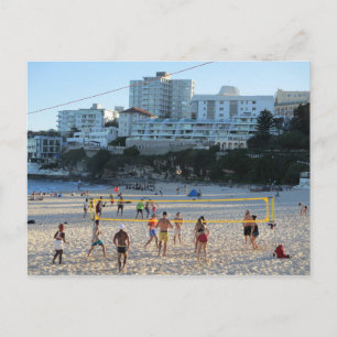 Bondi Beach Volleyball Game Postcard Vykort