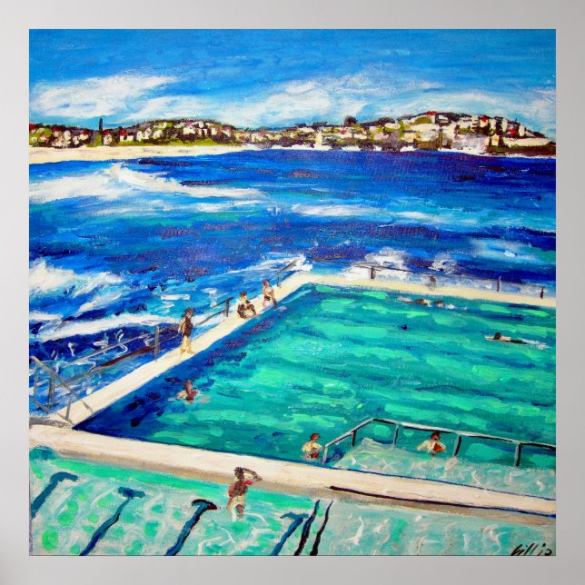 Bondi Icebergs Poster (Framsidan)