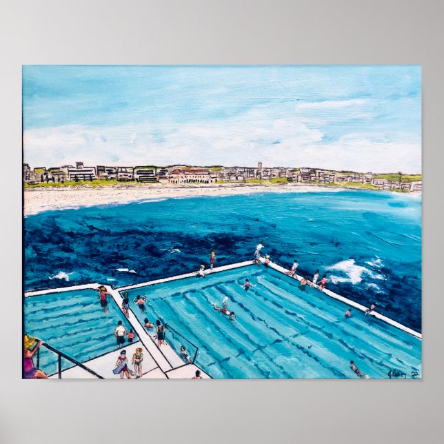Bondi Icebergs Summer Poster (Framsidan)