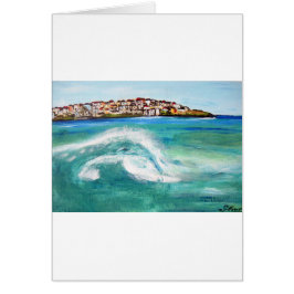 Bondi Surfa ..Iconic och populär Aussie Beach Hälsningskort