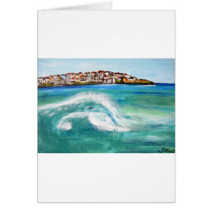 Bondi Surfa ..Iconic och populär Aussie Beach Hälsningskort
