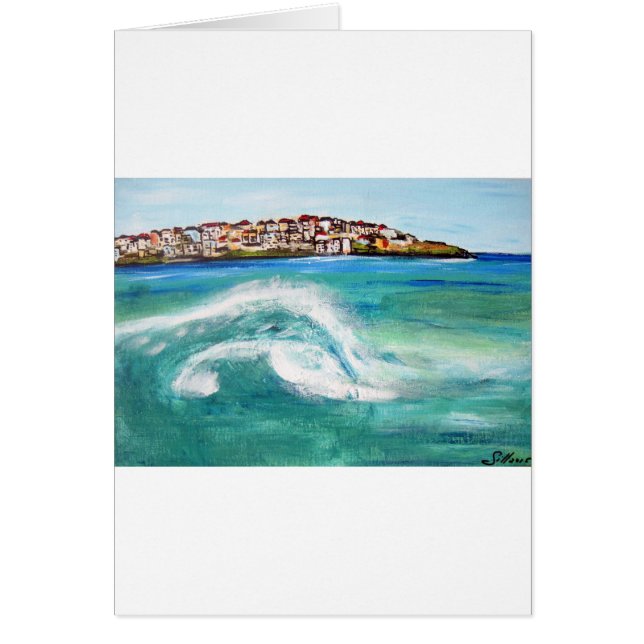 Bondi Surfa ..Iconic och populär Aussie Beach Hälsningskort (Framsidan)