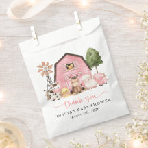Bondjur, söta djur, rosa lada, baby shower