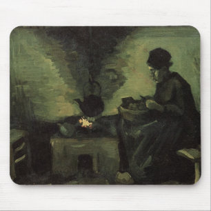 Bondkvinna vid spisen av Vincent van Gogh Musmatta