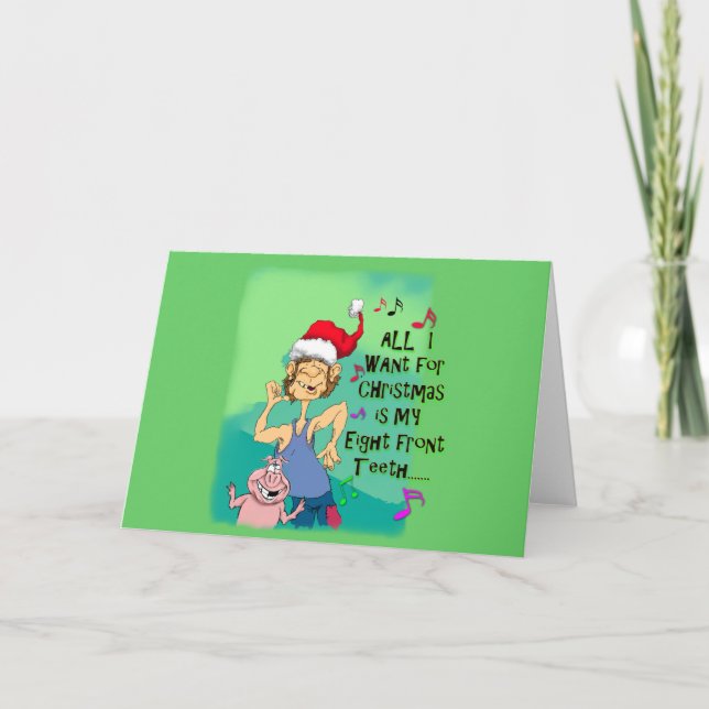 Bondlurk som sjunger om min åtta framtänder helgkort (Framsida)