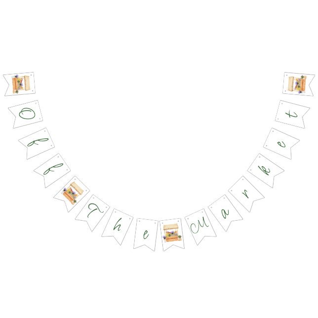 Bondmarknad för bröllopsfest på bondens marknad vimplar (Alla)