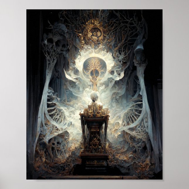 Bone Altar 2 Fantasy Sci-Fi Art Poster (Framsidan)