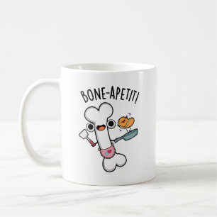 Bone Apetit Funny Cooking Pun Kaffemugg