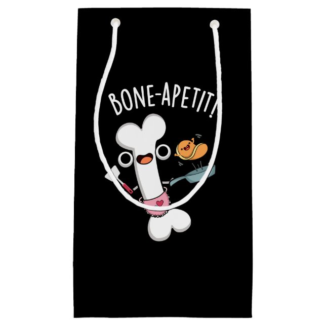 Bone Apetit Funny Cooking Pun Mörk BG (Framsidan)