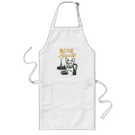 Bone Appétit Frenchie Apron Långt Förkläde