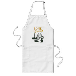 Bone Appétit Frenchie Apron Långt Förkläde