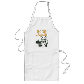 Bone Appétit Frenchie Apron Långt Förkläde