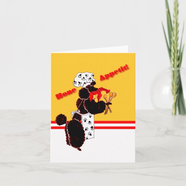 Bone Appetit Notecard Kort (Framsida)