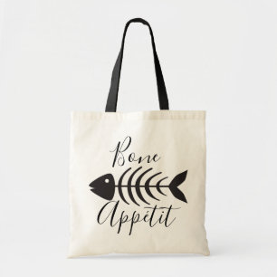 Bone Appetite Fish Bone Skeleton Tygkasse