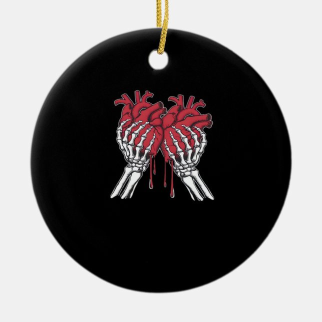 Bone att bli din Valentine - Valentines day Funny  Julgransprydnad Keramik (Framsidan)