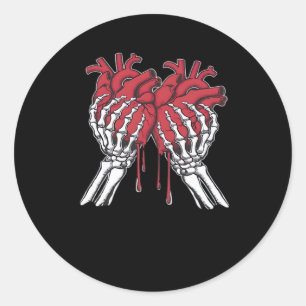 Bone att bli din Valentine - Valentines day Funny  Runt Klistermärke