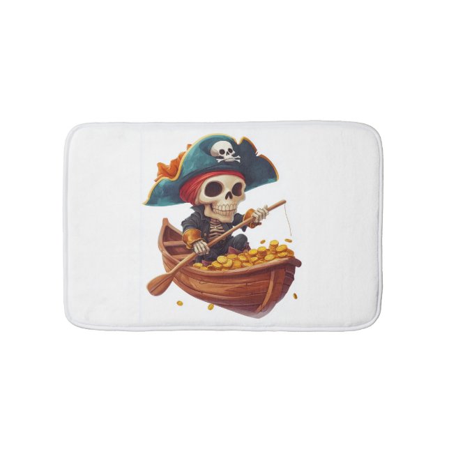 Bone Buccaneer � Funny Pirate Skull Badrumsmatta (Framsidan)