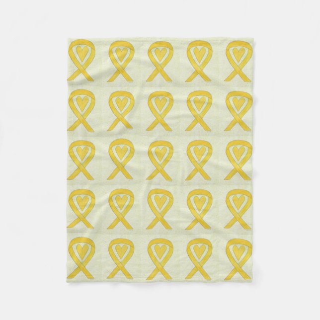 Bone Cancer Awareness Ribbon Ull Chemo Blanket Fleecefilt (Framsidan)