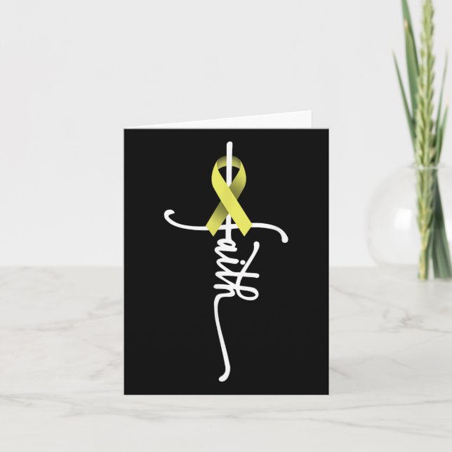 Bone Cancer Faith Sarcoma Bone Cancer Awareness Su Kort (Framsida)