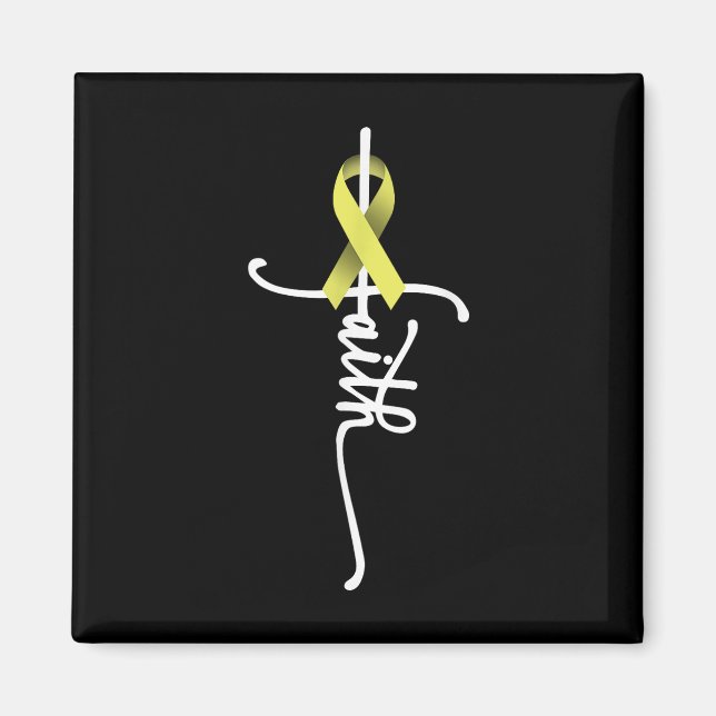 Bone Cancer Faith Sarcoma Bone Cancer Awareness Su Magnet (Framsidan)