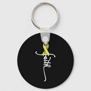 Bone Cancer Faith Sarcoma Bone Cancer Awareness Su Nyckelring