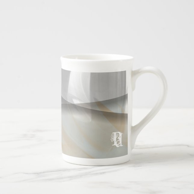 Bone China Mug Abstract Home Trend Sandy Tornado Benporslin Mugg (Höger)