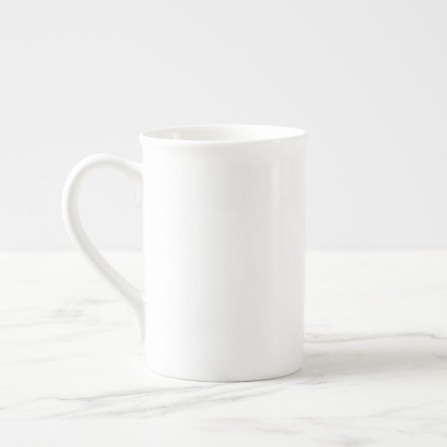 Bone China Mugg Abstrakt Art Black White Guld Benporslin Mugg (Vänster)
