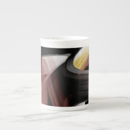 Bone China Mugg Abstrakt Art Black White Powdery Benporslin Mugg