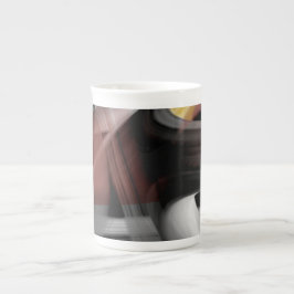 Bone China Mugg Abstrakt Art Black White Powdery Benporslin Mugg