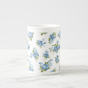 Bone China Mugg-Blue Ro Benporslin Mugg
