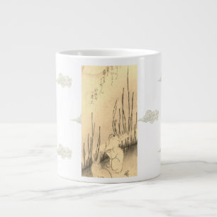 Bone China Mugg TVÅ BUNNIER OCH EN MÅNE W/ CLOUULE Jumbo Mugg