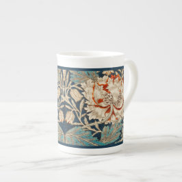 BONE CHINA MUGG: WILLIAM MORRIS : HONEYSUCKLE BENPORSLIN MUGG