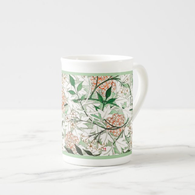 BONE CHINA MUGG: WILLIAM MORRIS : JASMINE BENPORSLIN MUGG (Framsida höger)