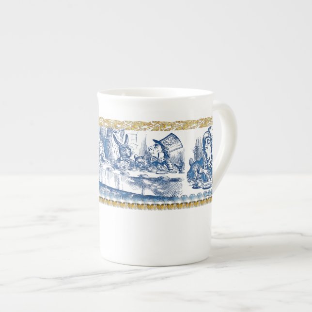 Bone China Mugg - Wonderland Benporslin Mugg (Framsida höger)